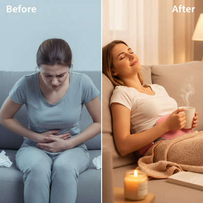 Heating Pad for Menstrual Cramps USB Powerbank Waist Massage Uterus Warm Belt 6 Vibration 3 Constant Temperature Abdomen Warmer