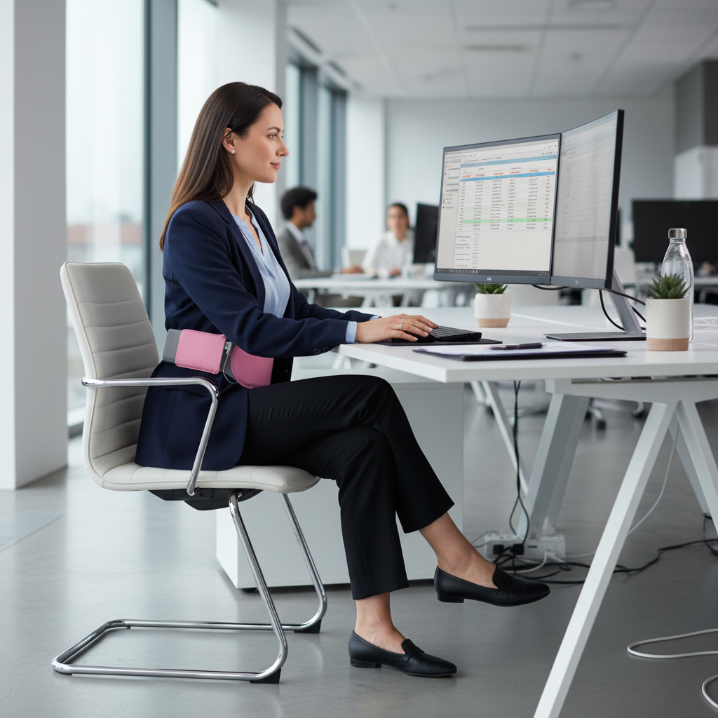 Heating Pad for Menstrual Cramps USB Powerbank Waist Massage Uterus Warm Belt 6 Vibration 3 Constant Temperature Abdomen Warmer